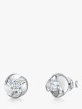 Jools by Jenny Brown swirl stud earrings gold vermeil, UK version