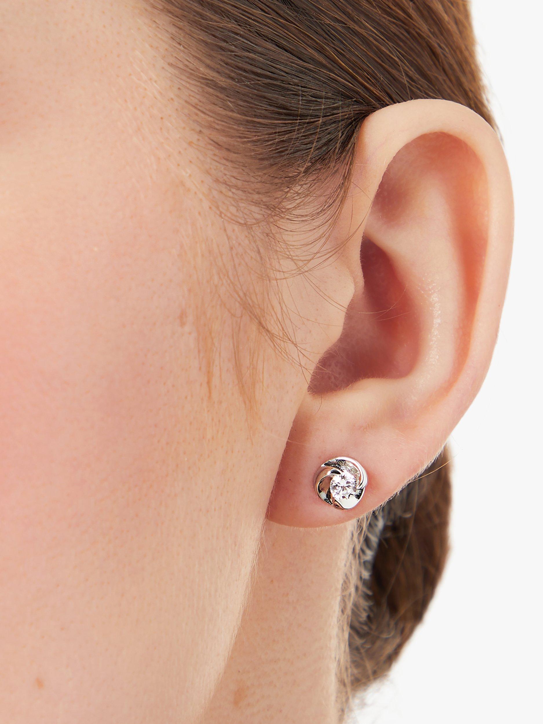 Jools by Jenny Brown swirl stud earrings gold vermeil, UK version