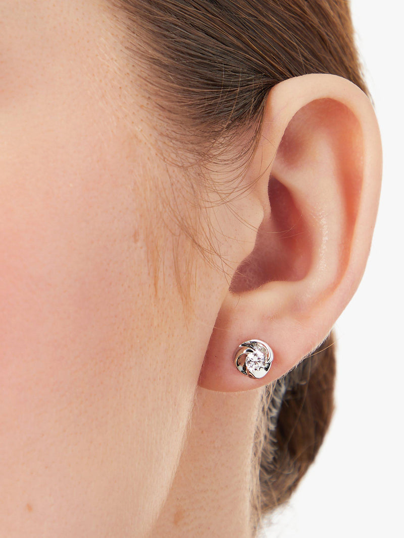 Jools by Jenny Brown swirl stud earrings gold vermeil, UK version
