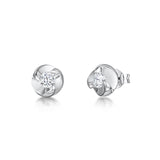 Jools by Jenny Brown swirl stud earrings gold vermeil, UK version