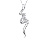 Jools by Jenny Brown cubic zirconia pendant silver - British product