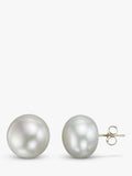 E.W Adams 9ct gold bouton pearl stud earrings (British brand)