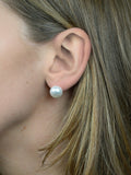 E.W Adams 9ct gold bouton pearl stud earrings (British brand)