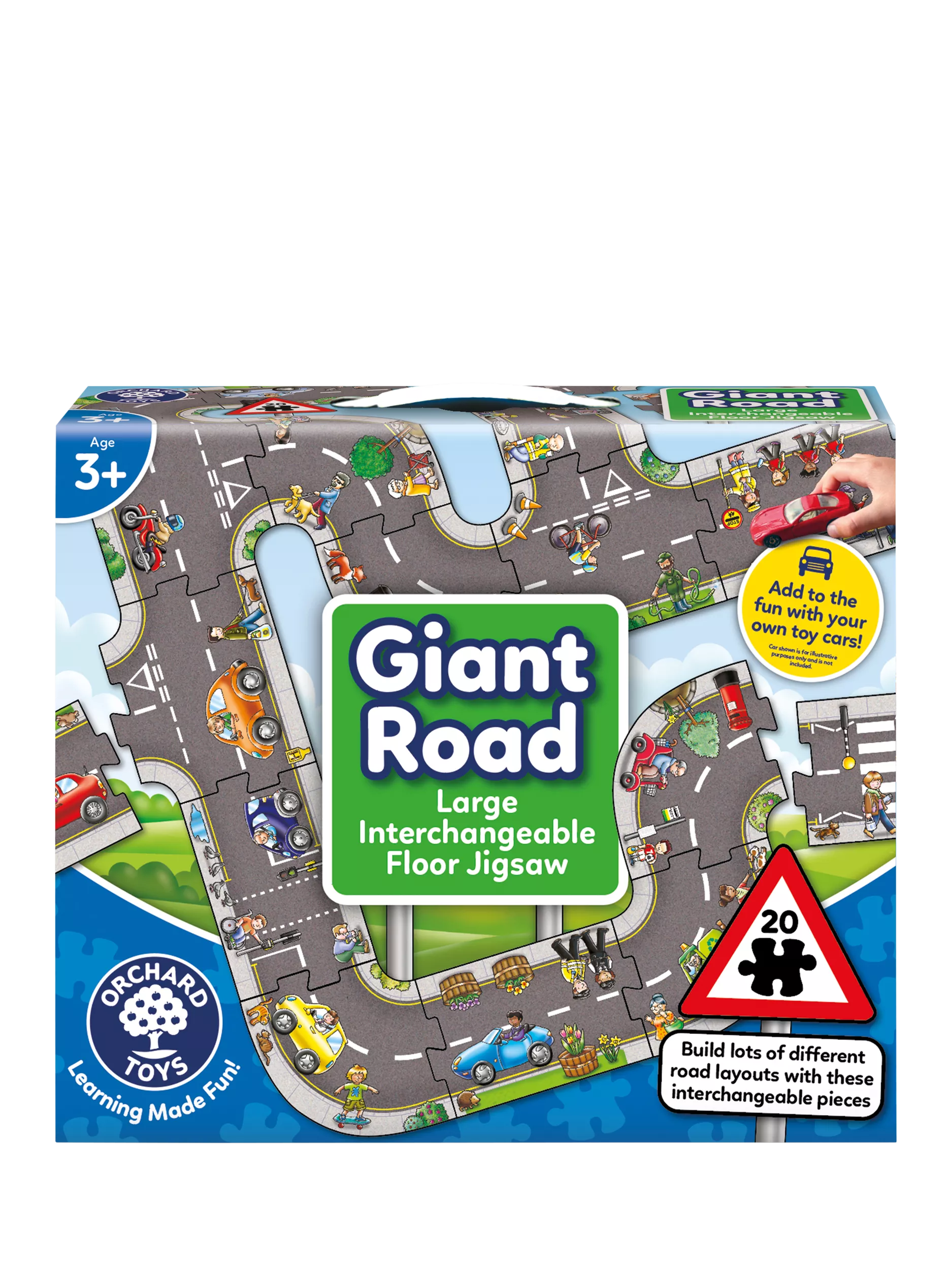 Orchard Toys road jigsaw puzzle 20 pieces, imported from the UK