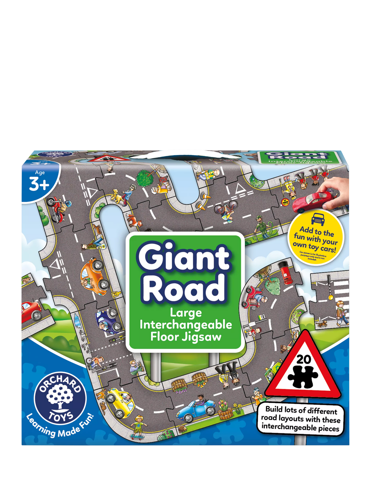 Orchard Toys road jigsaw puzzle 20 pieces, imported from the UK