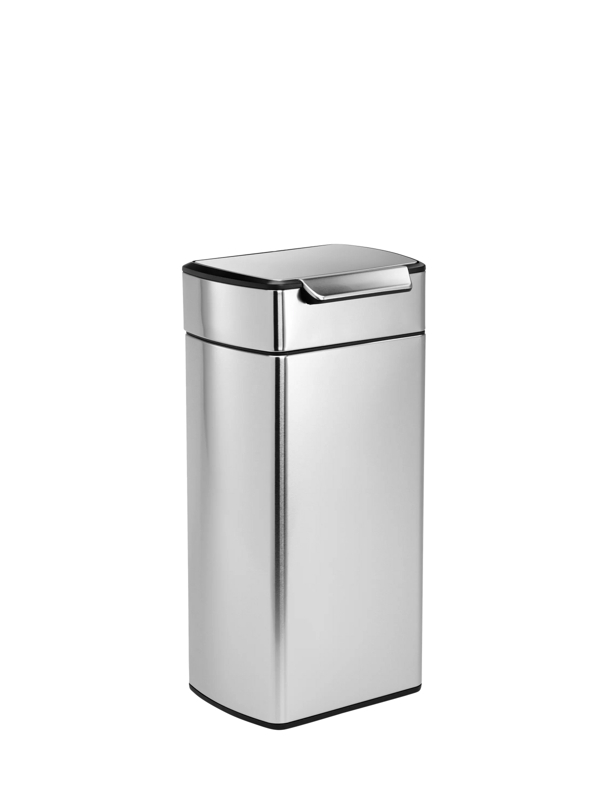 Simplehuman rectangular touch bar bin in brushed stainless steel, 30L (British brand)