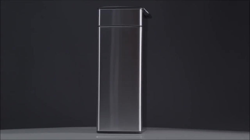 Simplehuman rectangular touch bar bin in brushed stainless steel, 30L (British brand)