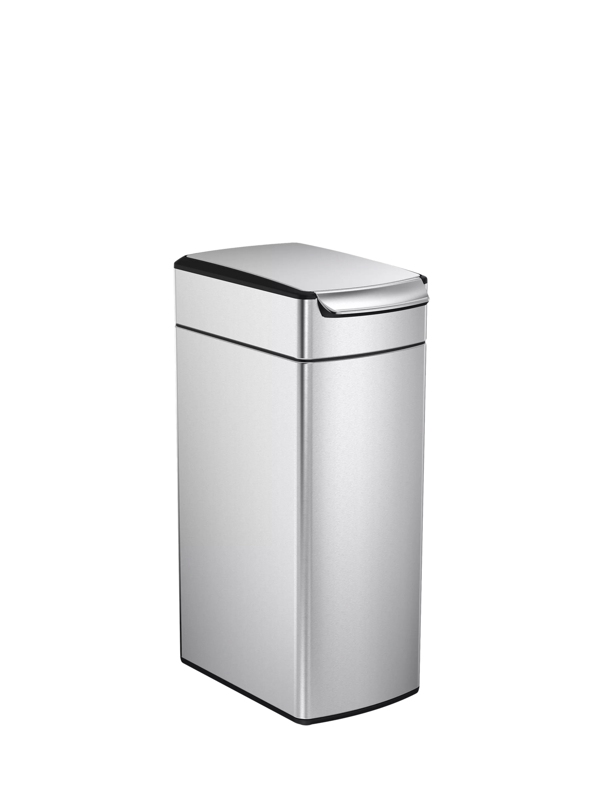 Simplehuman Slim Touch Bar Bin in brushed stainless steel, 40L capacity (British brand)