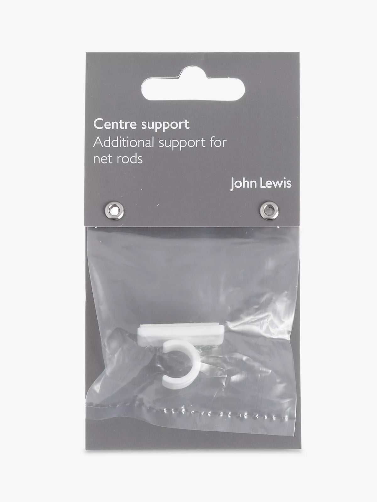 John Lewis net rod centre support white (British brand)