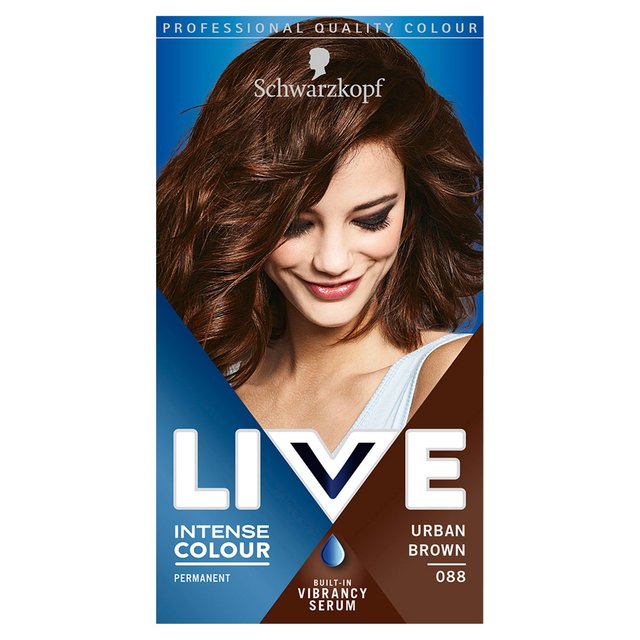 Schwarzkopf Live Intense Colour 88 Urban Brown Hair Dye   142ml GOODS M&S   