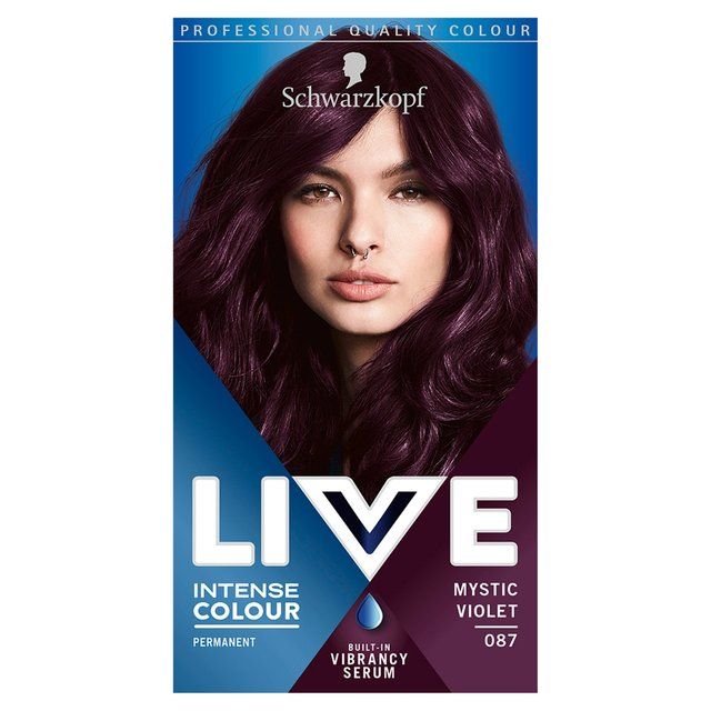 Schwarzkopf Live Intense Colour 87 Mystic Violet Hair Dye   142ml GOODS M&S   