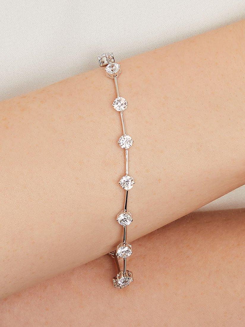 Jools by Jenny Brown cubic zirconia line bracelet 18cm - British product