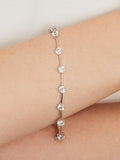 Jools by Jenny Brown cubic zirconia line bracelet 18cm - British product