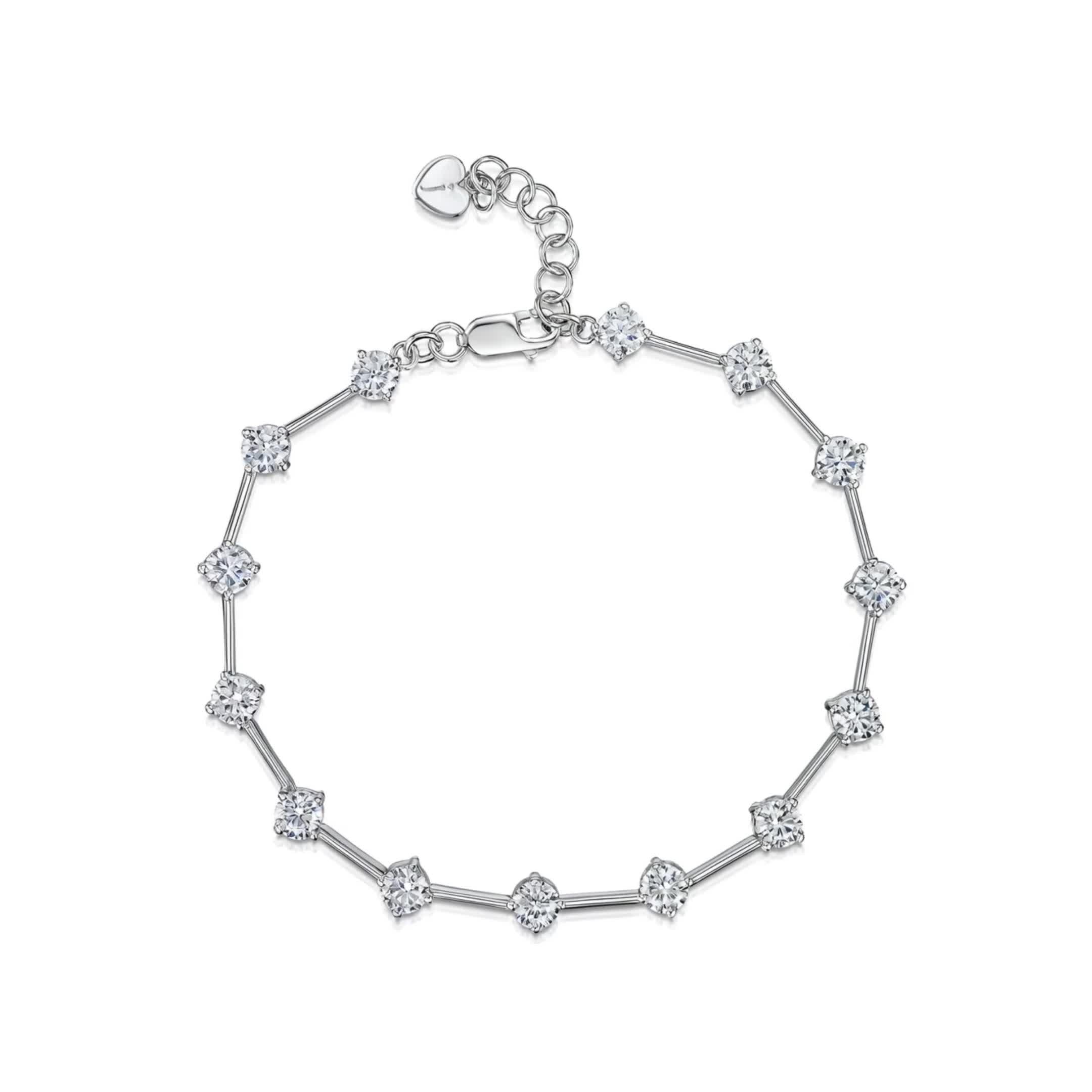 Jools by Jenny Brown cubic zirconia line bracelet 18cm - British product