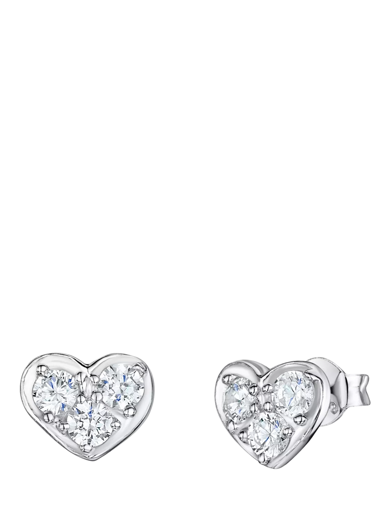 Jools by Jenny Brown heart stud earrings 0.7cm (British brand)