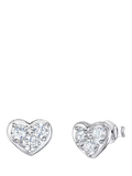 Jools by Jenny Brown heart stud earrings 0.7cm (British brand)