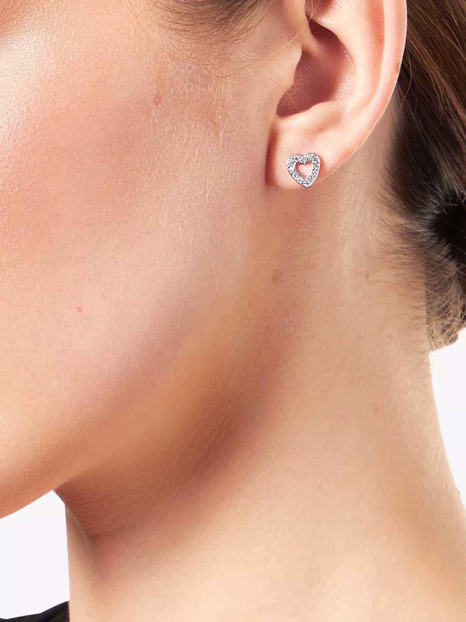 Jools by Jenny Brown heart stud earrings 0.8 cm (British brand)