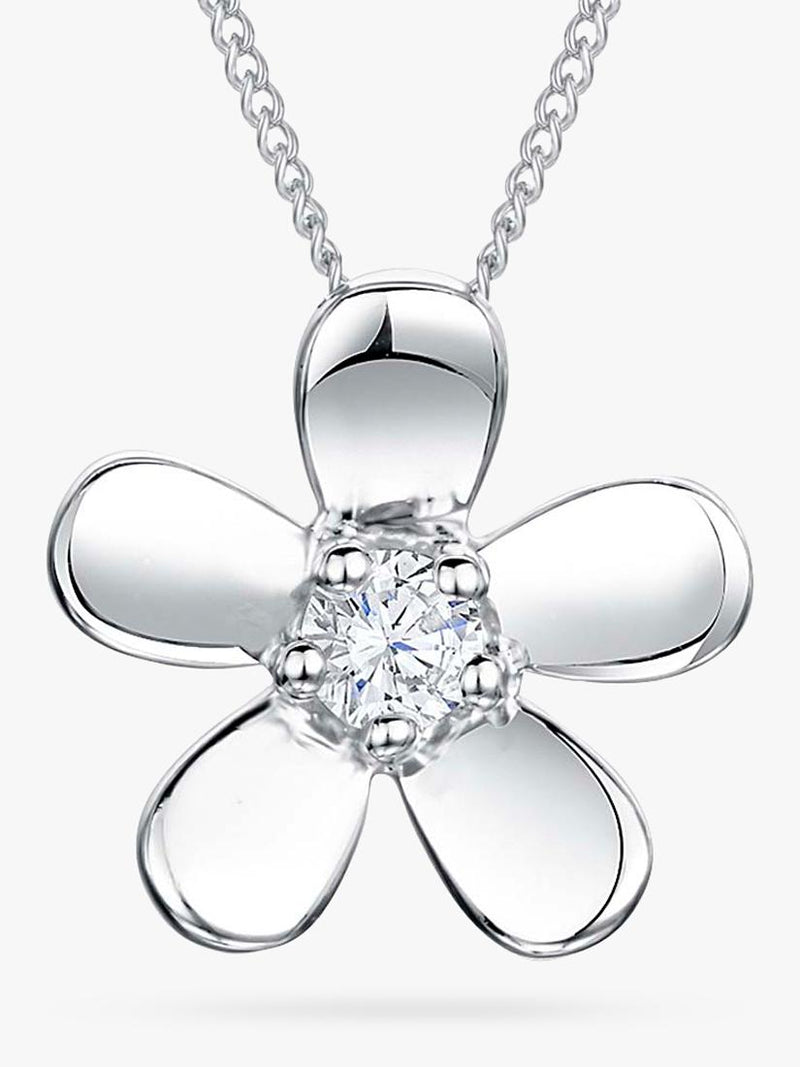 Jools by Jenny Brown cubic zirconia flower pendant, UK version