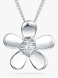 Jools by Jenny Brown cubic zirconia flower pendant, UK version