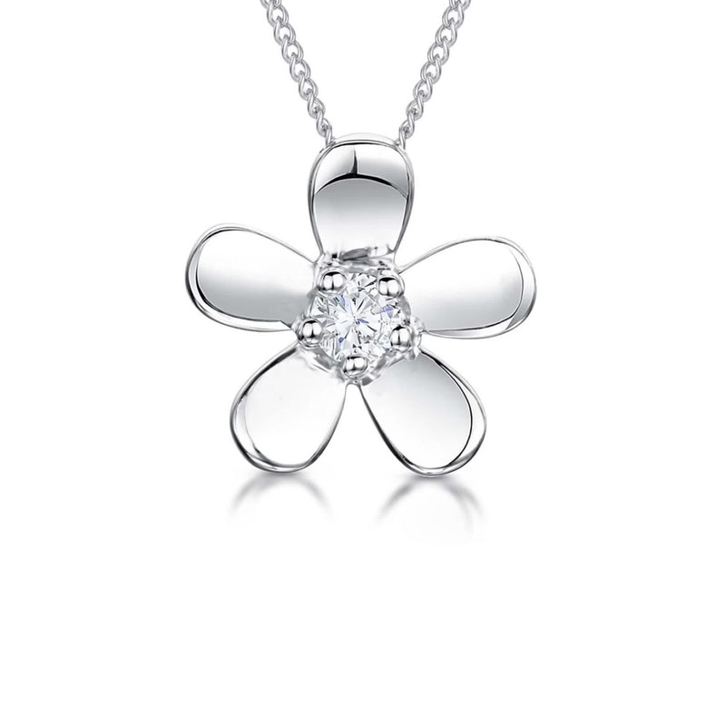 Jools by Jenny Brown cubic zirconia flower pendant, UK version
