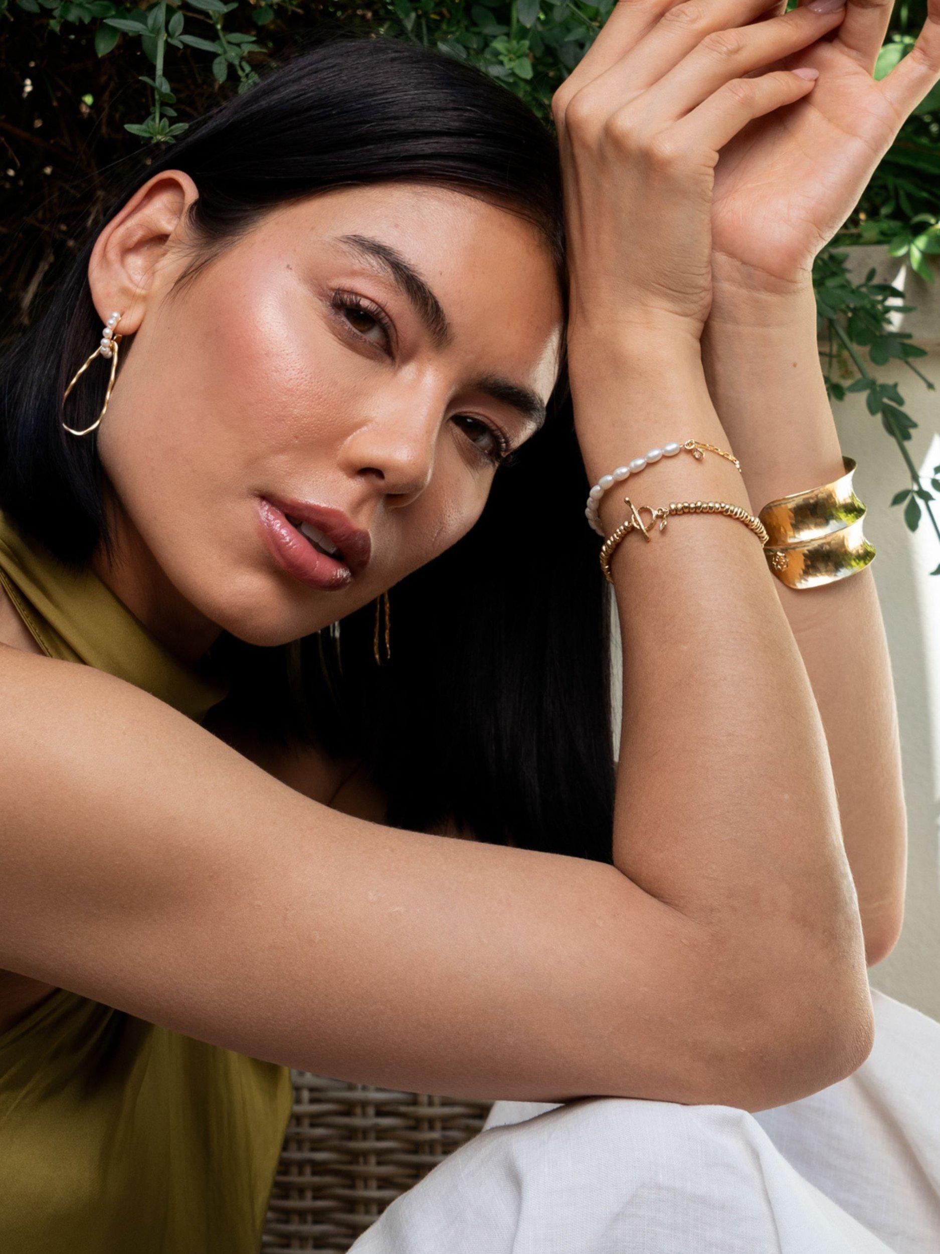 Dower & Hall Nomad Nugget bracelet gold vermeil (British brand)