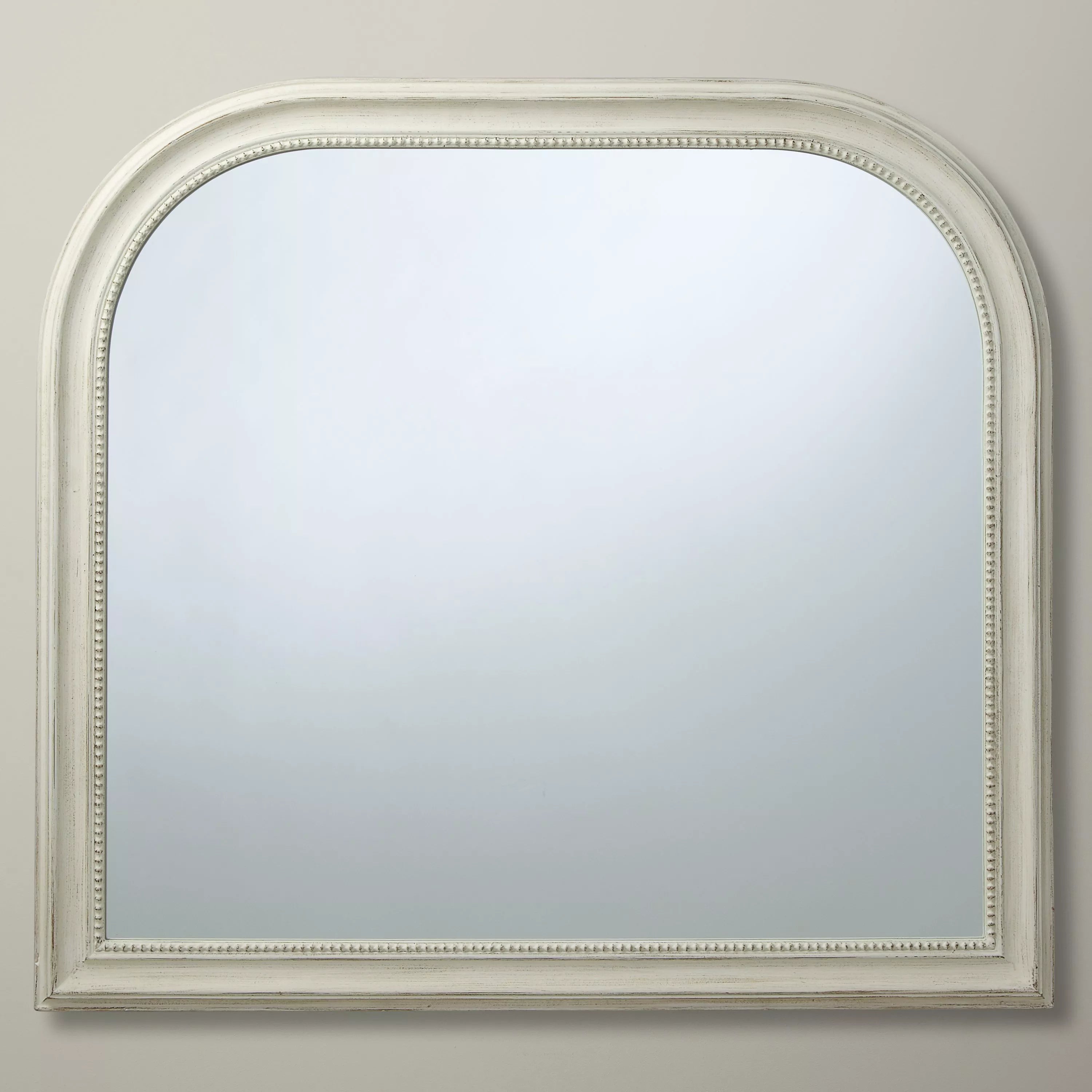 John Lewis overmantel mirror cream distressed finish (British brand)