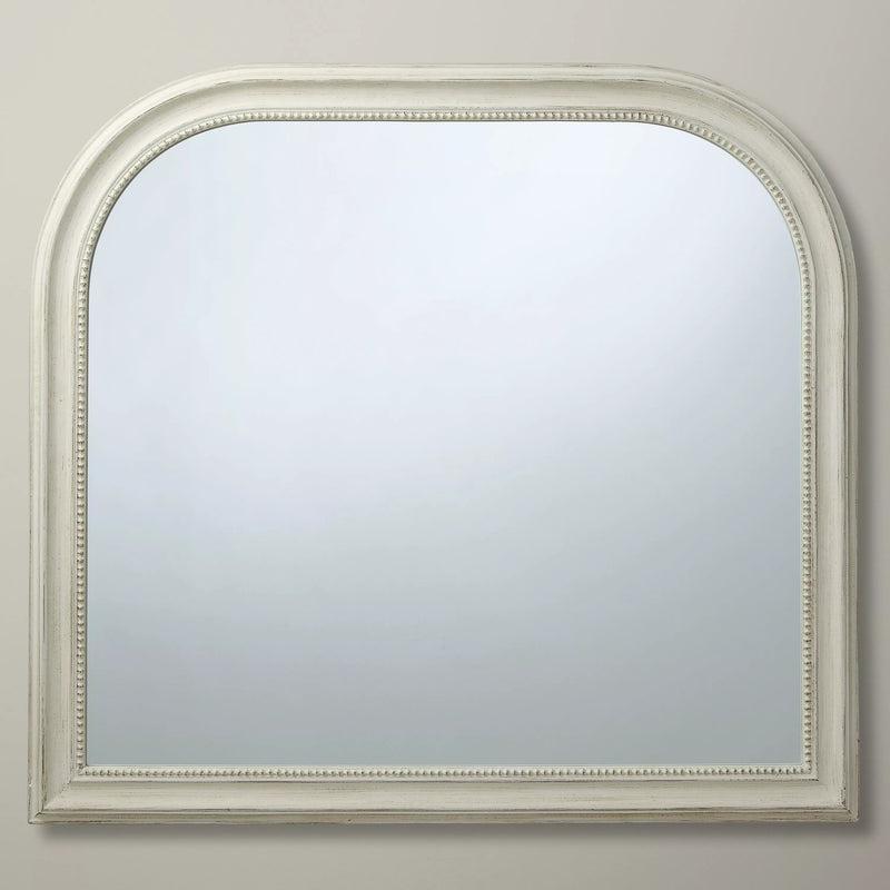 John Lewis overmantel mirror cream distressed finish (British brand)