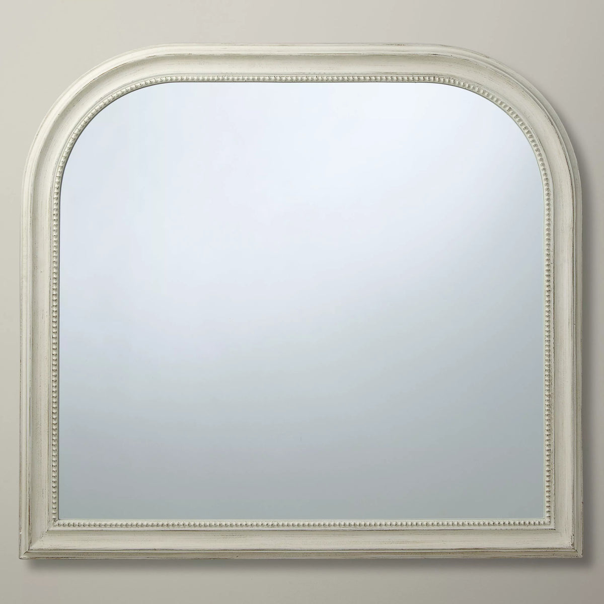 John Lewis overmantel mirror cream distressed finish (British brand)