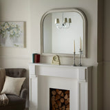 John Lewis overmantel mirror cream distressed finish (British brand)