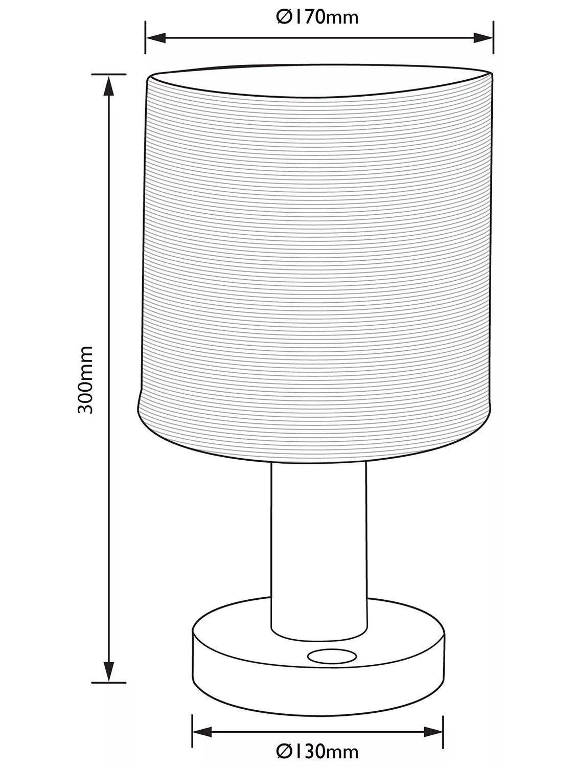 John Lewis Slater wood touch table lamp, UK version
