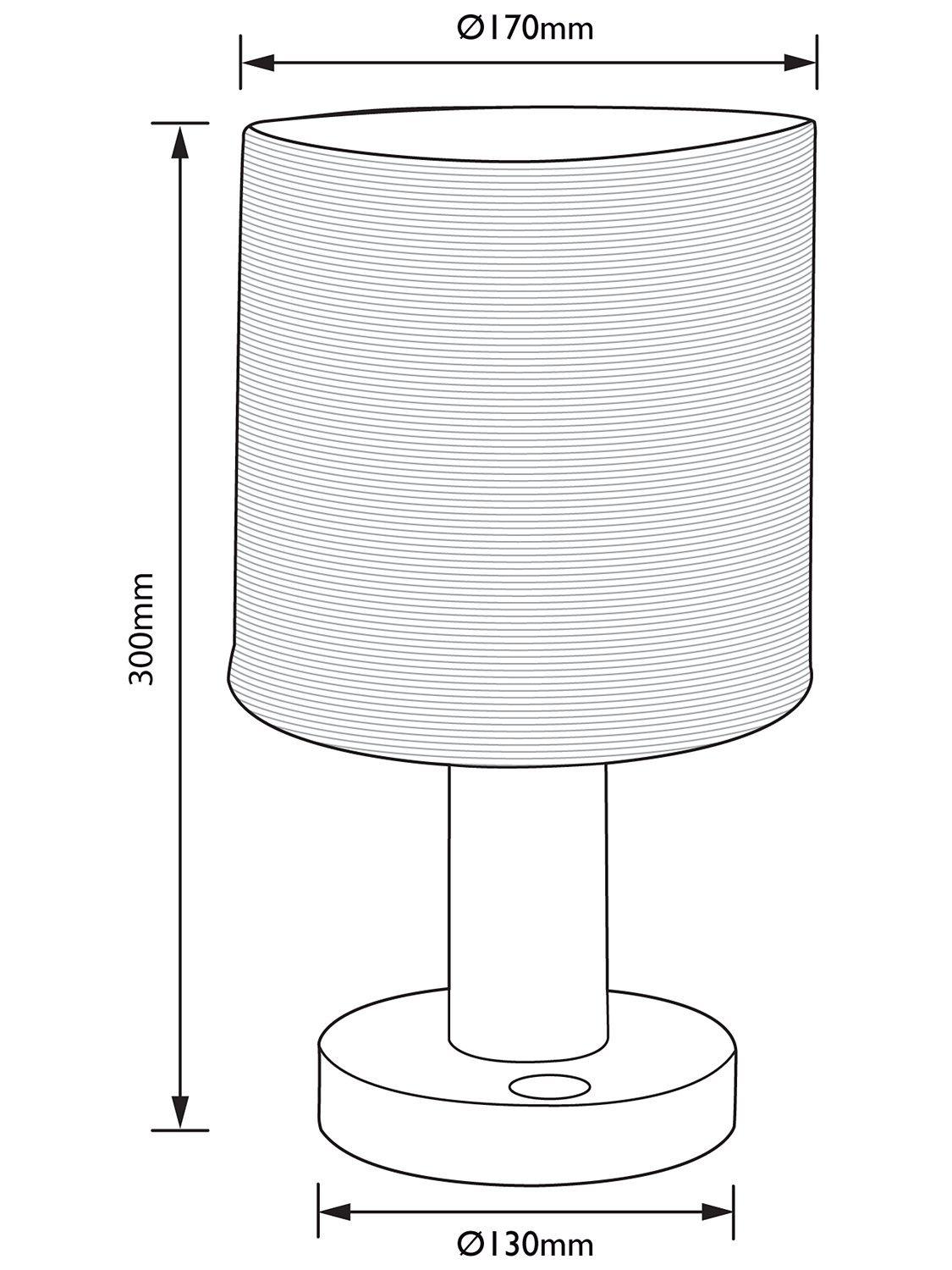 John Lewis Slater wood touch table lamp, UK version