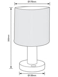 John Lewis Slater wood touch table lamp, UK version