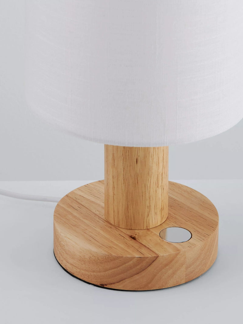 John Lewis Slater wood touch table lamp, UK version