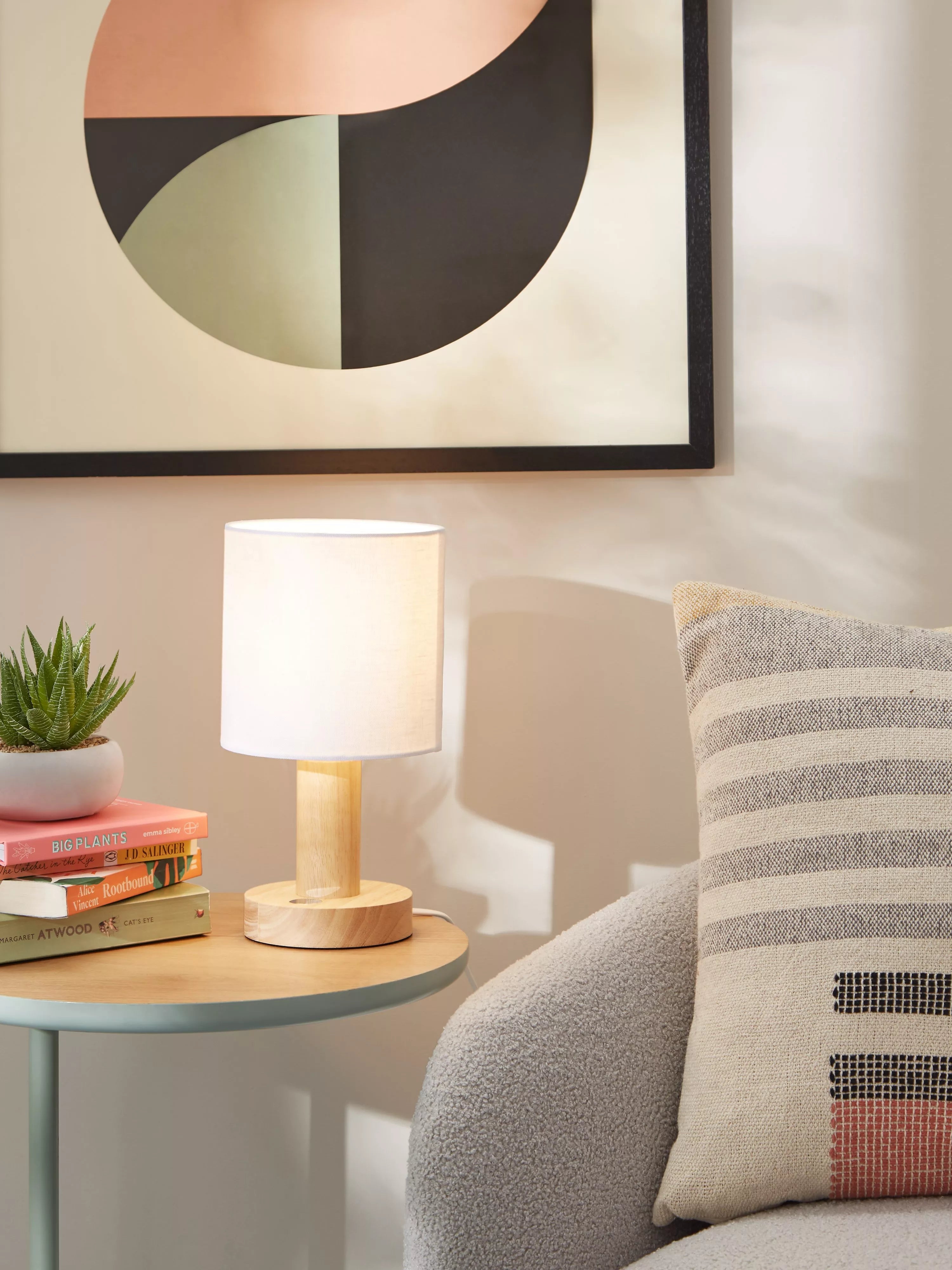 John Lewis Slater wood touch table lamp, UK version