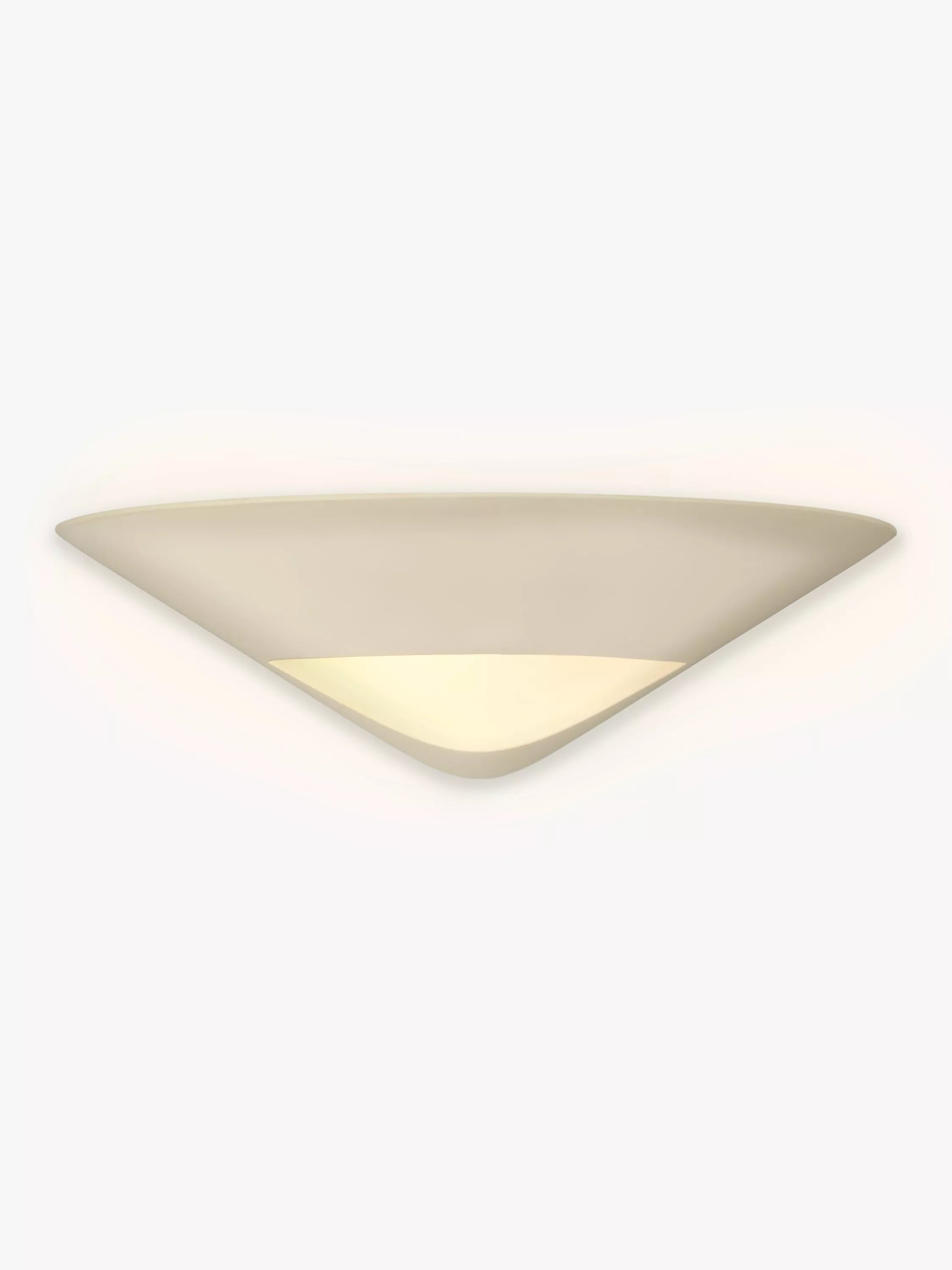 John Lewis Tessa Uplighter Wall Light White - British product