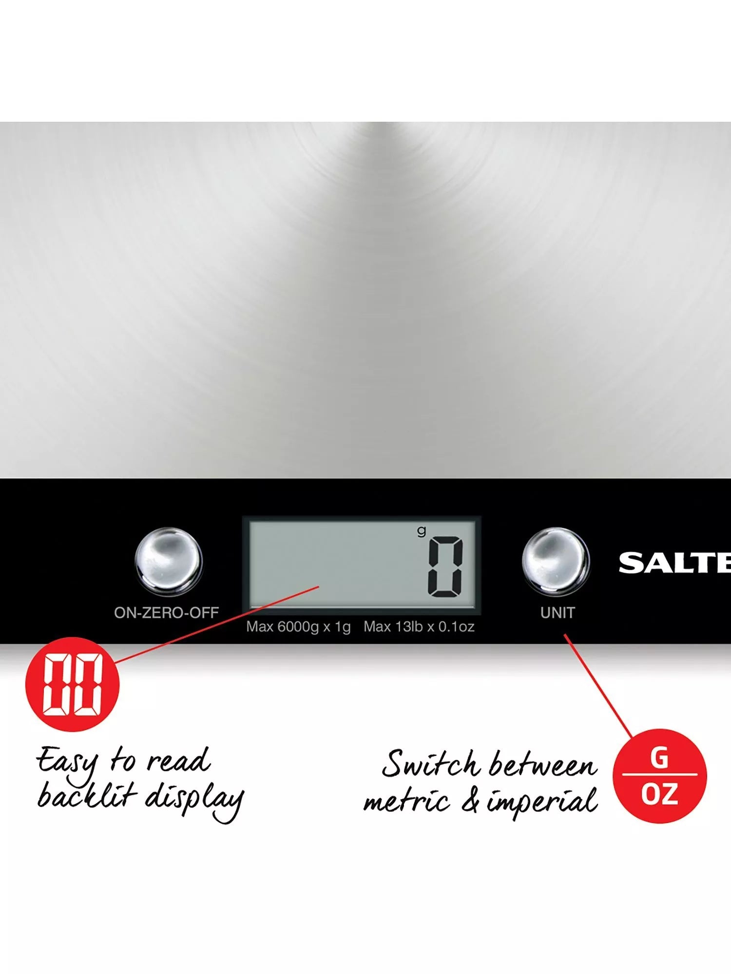 Salter Evo digital kitchen scale 6kg (British brand)