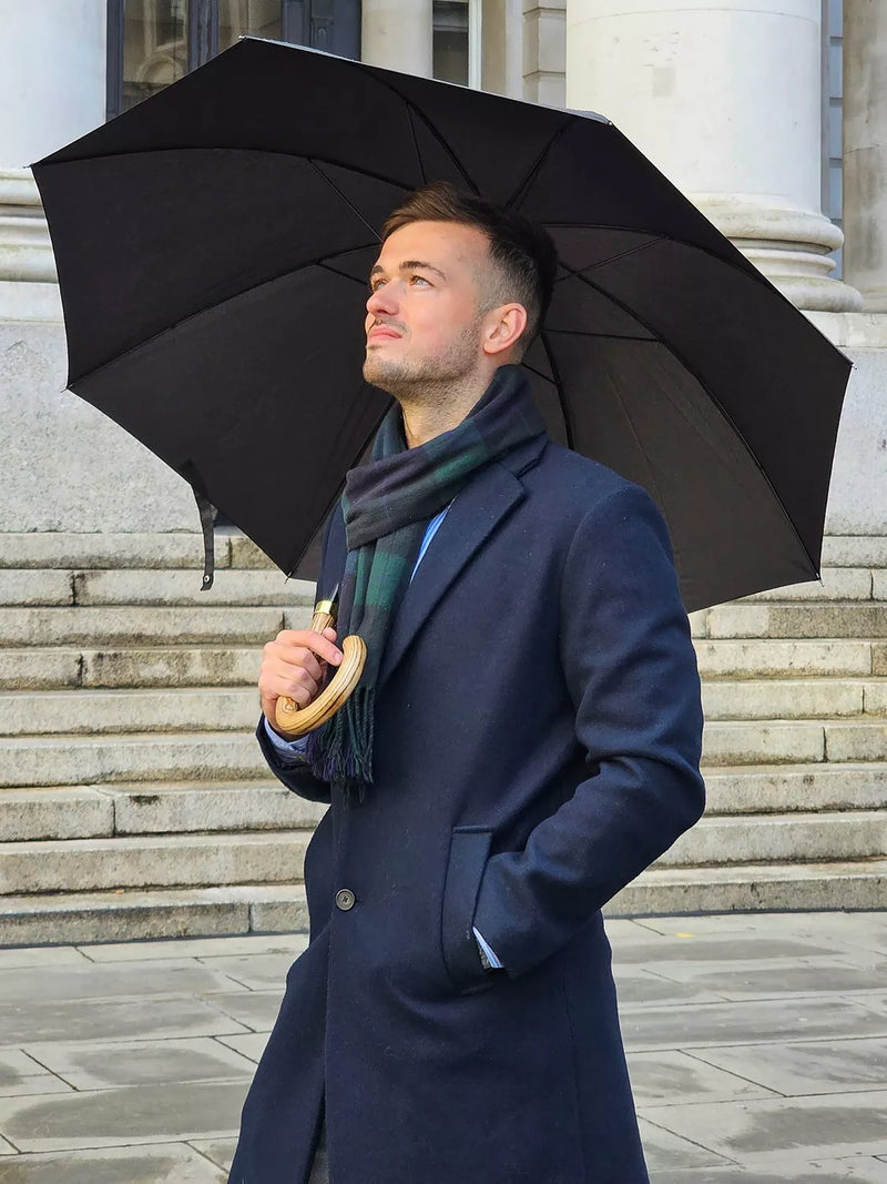 Fulton black walking umbrella, UK version