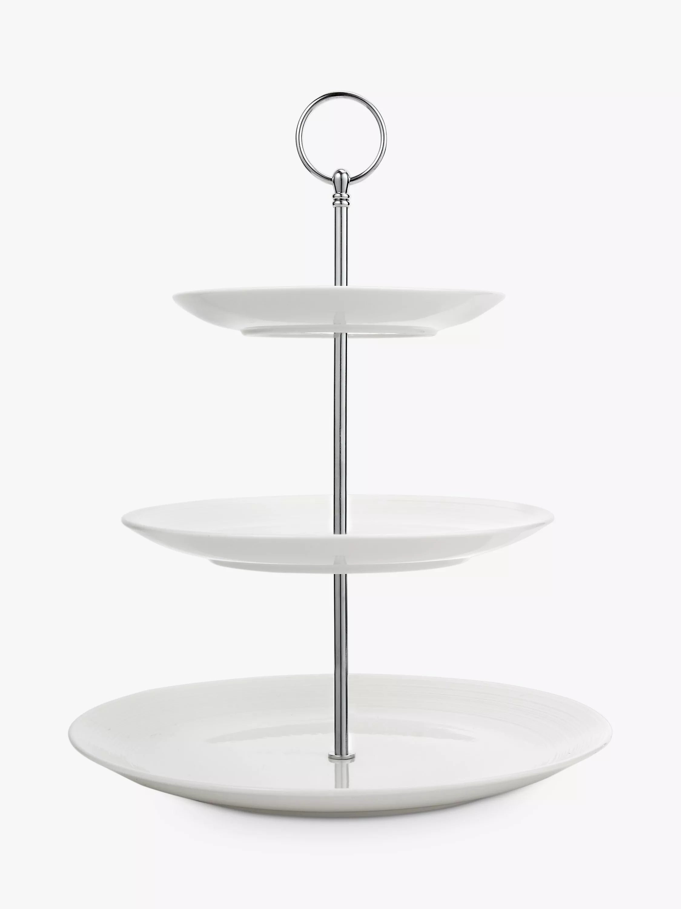 John Lewis fine china 3 tier cake stand in natural finish, UK version