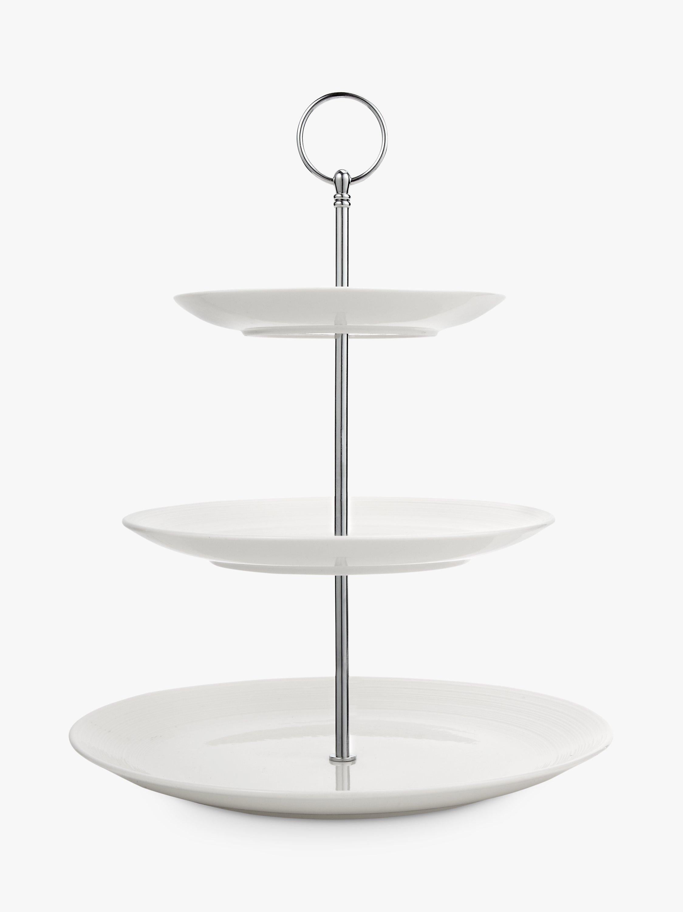 John Lewis fine china 3 tier cake stand in natural finish, UK version