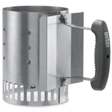 Weber Rapidfire Compact Chimney Starter 20cm tall, imported from the UK