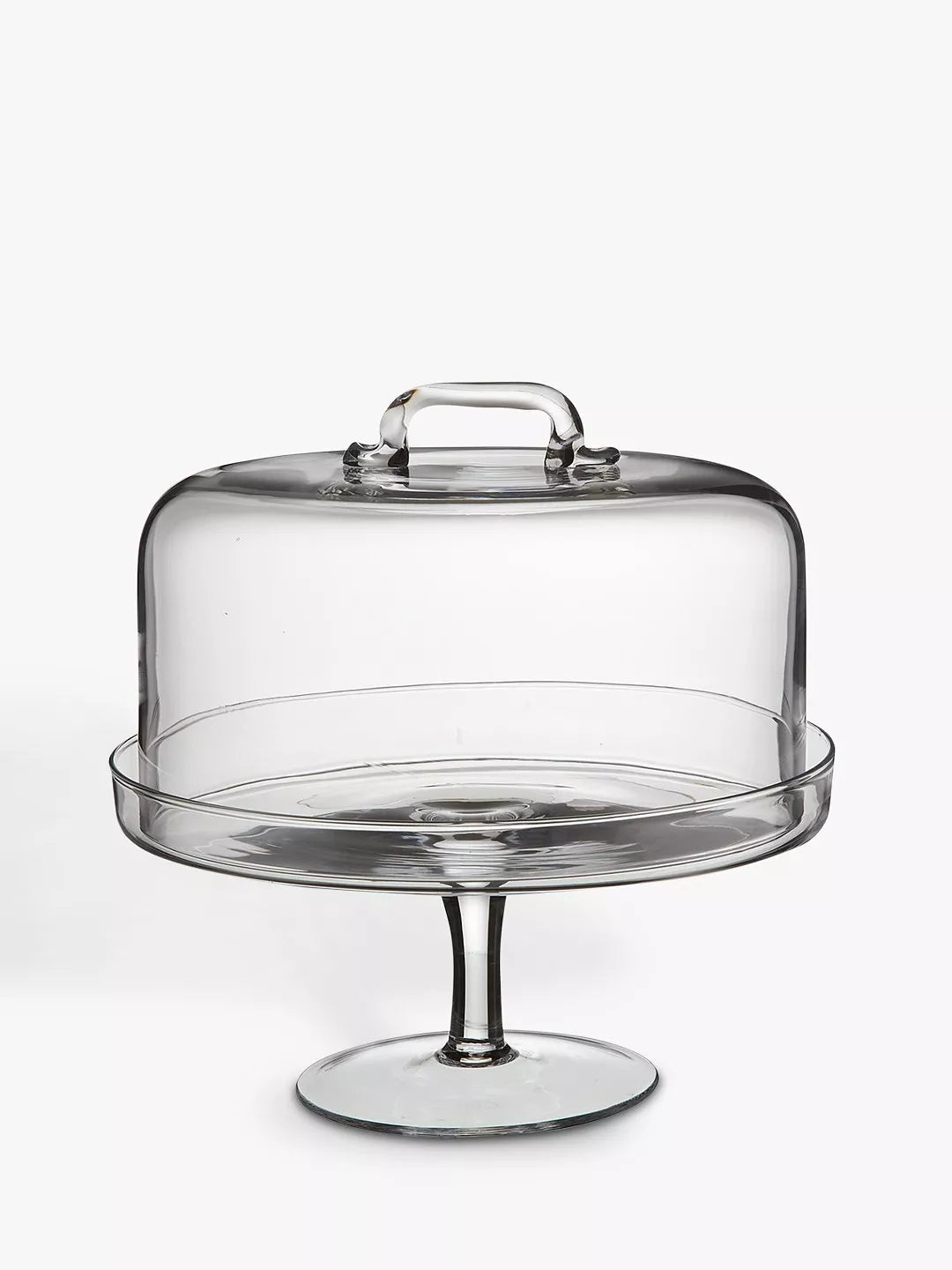 LSA International glass cake stand and dome 26.5cm, imported from the UK