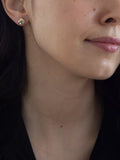 IBB 9ct gold small knot stud earrings, imported from the UK