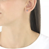 IBB 9ct white gold ball stud earrings 0.5cm (British brand)