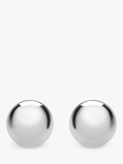 John Lewis IBB 9ct White Gold 7mm Ball Stud Earrings- Buy online at McGrocer