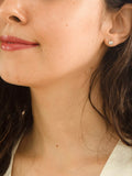IBB 9ct white gold cubic zirconia stud earrings - British product