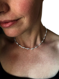 Nina B sterling silver collar necklace 40cm, imported from the UK