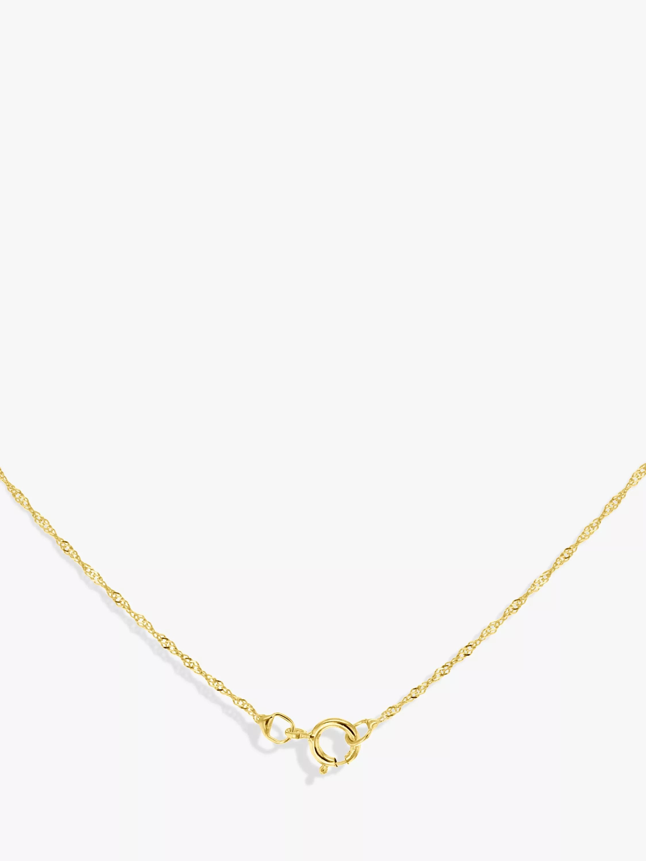 IBB 9ct yellow gold heart pendant necklace, imported from the UK