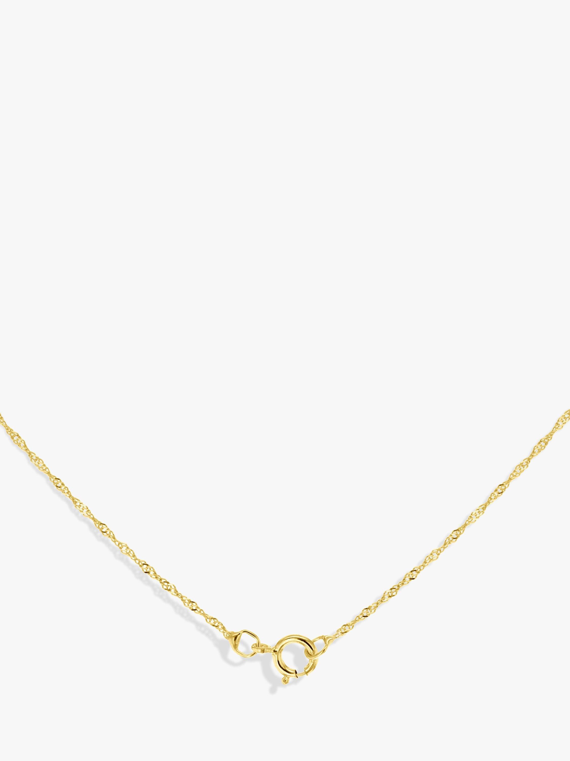 IBB 9ct yellow gold heart pendant necklace, imported from the UK
