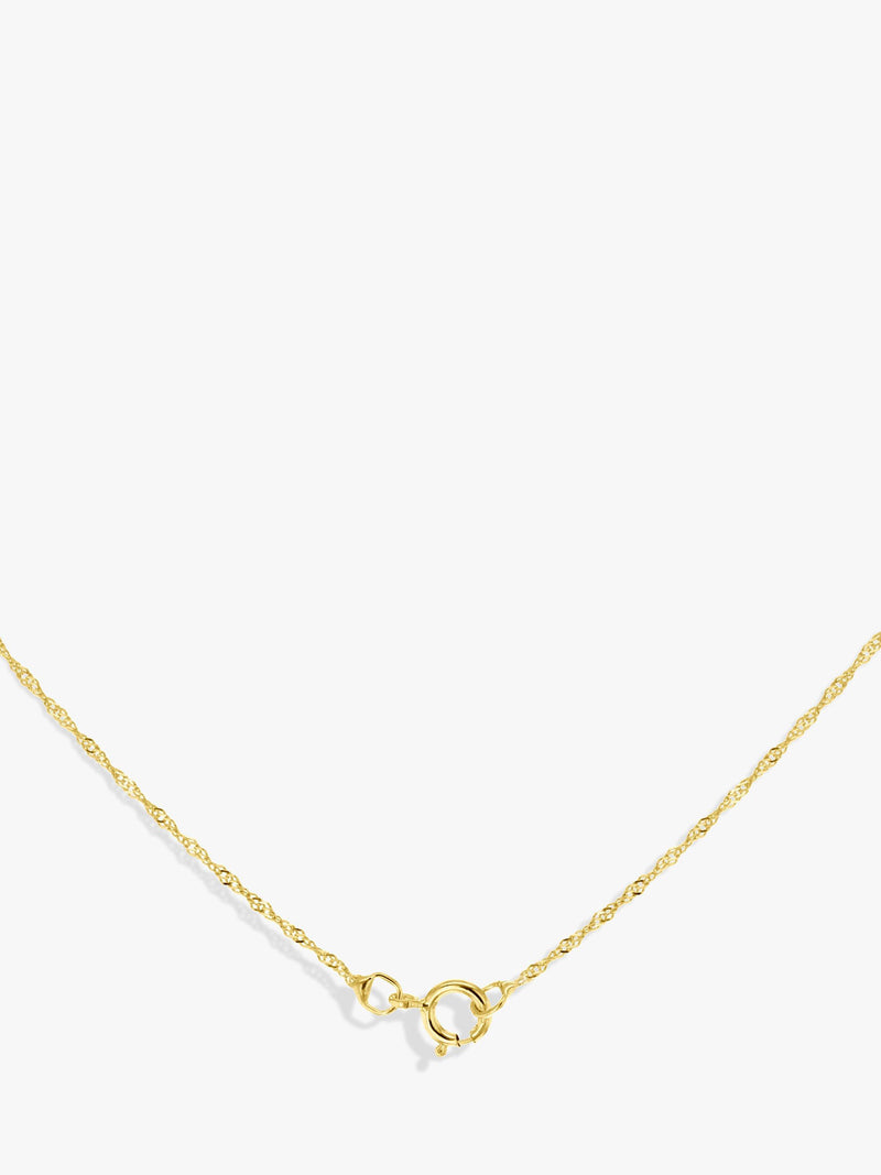IBB 9ct yellow gold heart pendant necklace, imported from the UK