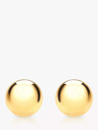 John Lewis IBB 9ct Yellow Gold Ball Stud Earrings- Buy online at McGrocer